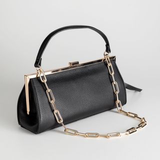 & Other Stories + Grainy Leather Chain Bag