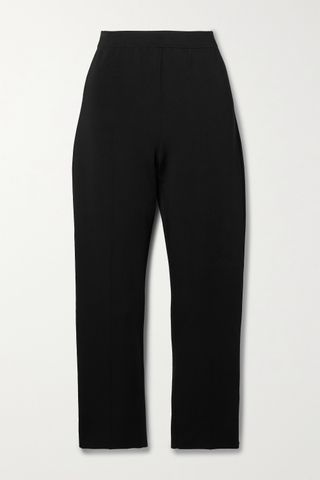 Theory + Treeca Cropped Woven Straight-Leg Pants