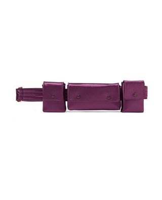 Gabriela Hearst + Leather-Trimmed Satin Utility Belt