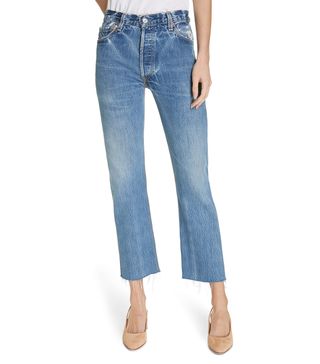 Re/Done + High Waist Stovepipe Jeans