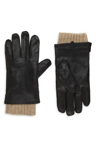 Nordstrom + Leather Cashmere Lined Gloves