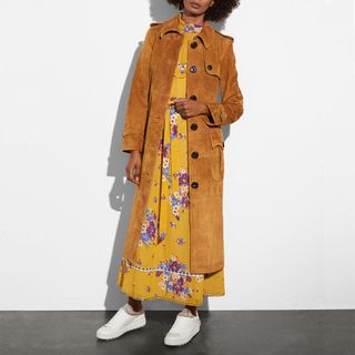 Coach + Suede Trench Coat