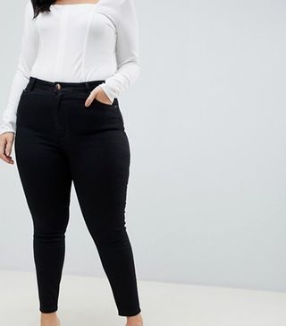 ASOS Curve + Ridley High Waist Skinny Jeans