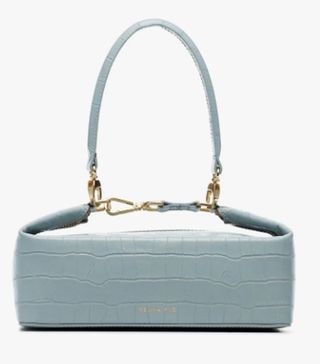 Rejina Pyo + Blue Olivia Crocodile Embossed Leather Box Bag