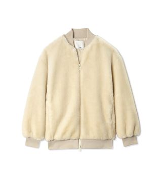 Tibi + Luxe Faux Fur Track Jacket