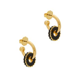 Marc Jacobs + The Medallion Gold-Plated Hoop Earrings