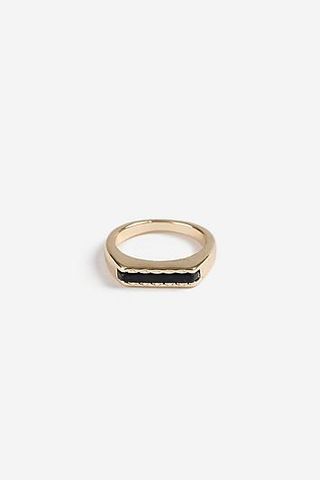 Topshop + Onyx Rectangle Ring