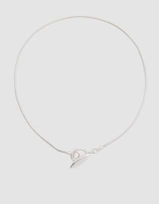 Another Feather + Silver Ore Choker Necklace