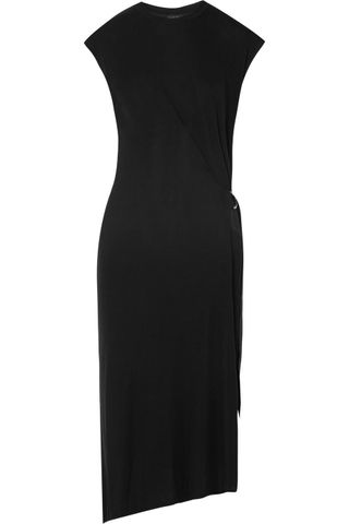 Rag & Bone + Ophelia Asymmetric Stretch-Knit Midi Dress