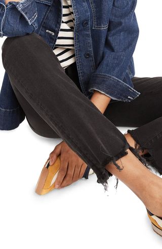 Madewell + Cali Chewed Hem Demi Bootcut Jeans