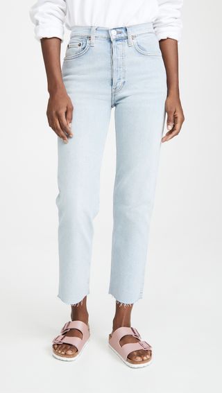 Re/Done + 70s High Rise Stove Pipe Jeans