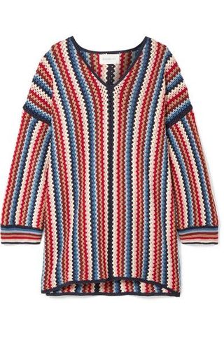 Eleven Six + Marlina Crocheted Pima Cotton Tunic