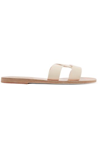 Ancient Greek Sandals + Desmos Cutout Leather Slides