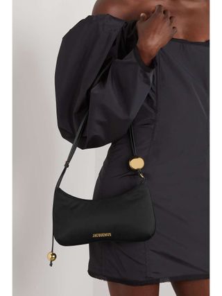 Jacquemus + Le Bisou Perle Embellished Taffeta Shoulder Bag
