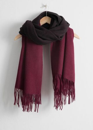 & Other Stories + Two Tone Wool Blanket Scarf