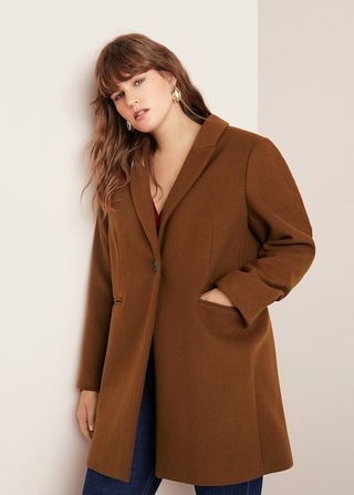 Violeta by Mango + Lapels Wool Coat