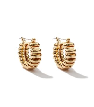 Laura Lombardi + Camilla 14kt Gold-Plated Hoop Earrings