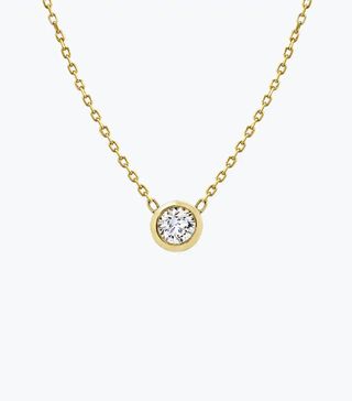 Vrai + Round Diamond Bezel Necklace
