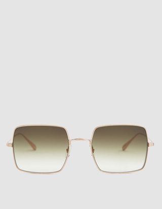 Garrett Leight + Crescent Square Sunglasses