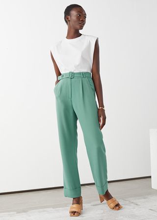 & Other Stories + Belted High Waist Trousers