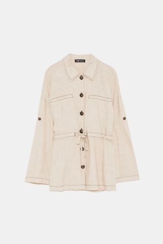 Zara + Buttoned Shirt