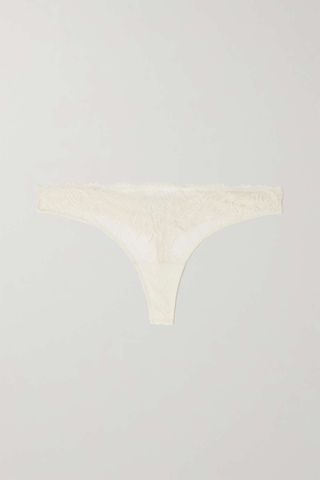 Calvin Klein + Seductive Comfort Lace and Jersey Thong