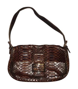 Fendi + Baguette Python Handbag