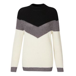 Yerse + Karly Chevron Chunky Knit Jumper