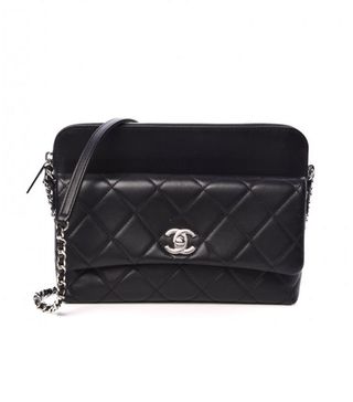 Chanel + Calfskin Quilted Crossbody Bag