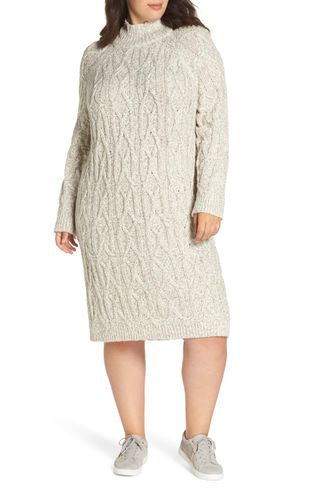 BP. + Cable Knit Sweater Dress