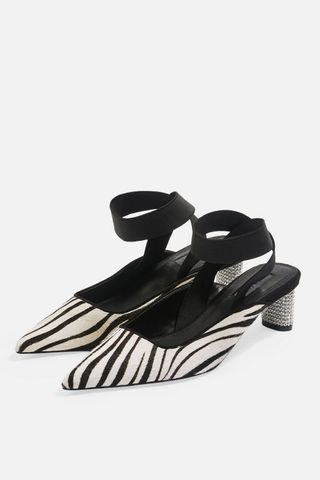 Jax + Pointed Diamante Heel Shoes