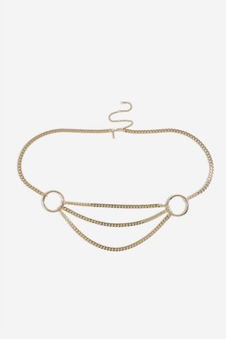 Topshop + Double Circle Link Belly Chain