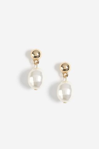 Topshop + Pearl Drop Stud Earrings