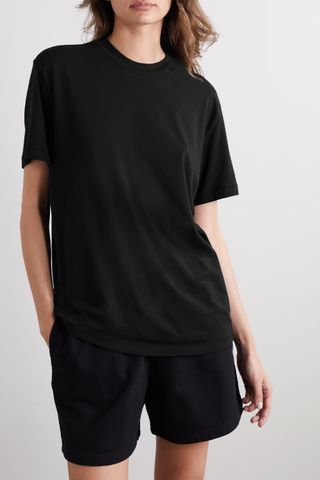 Skims + Boyfriend Stretch-Modal and Cotton-Blend Jersey T-Shirt
