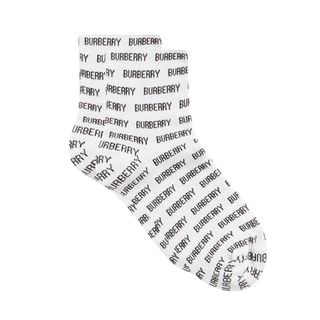Burberry + All-Over Lettering Socks