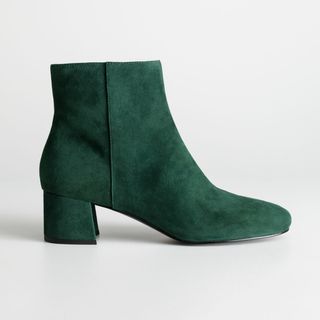 & Other Stories + Ankle Boots in Emerald