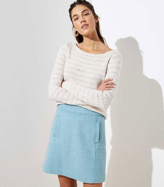 Loft + Wooly Pocket Shift Skirt