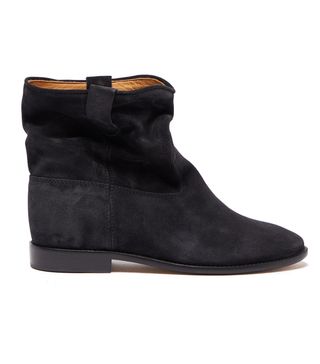 Isabel Marant + Crisi Suede Ankle Boots in Black
