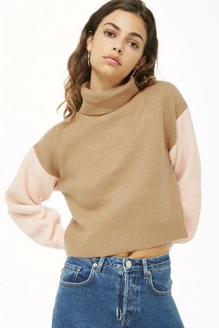 Forever 21 + Colorblock Cropped Sweater