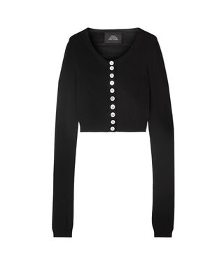 Marc Jacobs + Cropped Knitted Cardigan