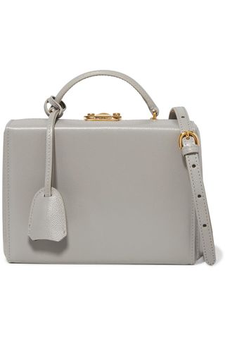 Mark Cross + Grace Small Textured-Leather Shoulder Bag