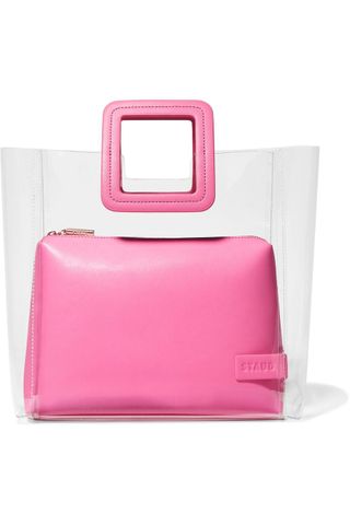Staud + Shirley PVC and Leather Tote