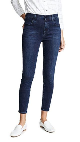 J Brand + Alana High Rise Crop Skinny Jeans