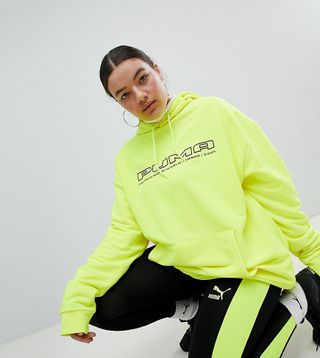 Puma + Exclusive to ASOS Plus Leggings With Neon Side Panel