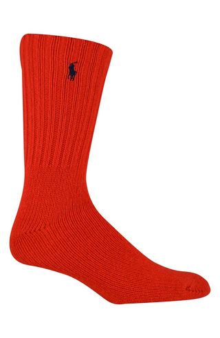 Polo Ralph Lauren + Ribbed Wool Blend Boot Socks