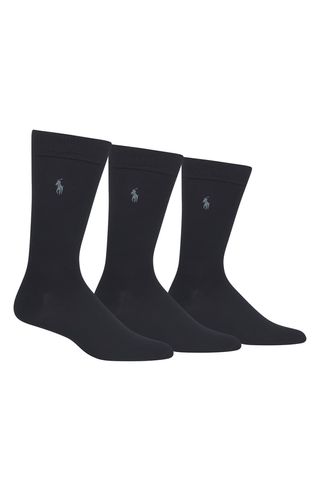 Polo Ralph Lauren + Assorted 3-Pack Supersoft Socks