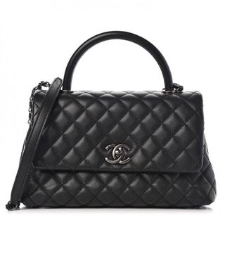 Chanel + Caviar Quilted Small Coco Handle Flap Bag