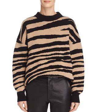 Anine Bing + Zebra-Print Sweater