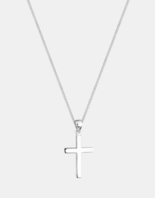 Elli Jewlry + Necklace 925 Sterling Silver Cross