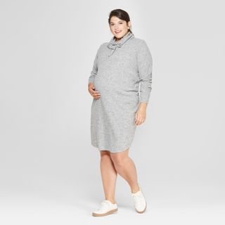 Isabel Maternity + Cowl Neck Sweatshirt Dress